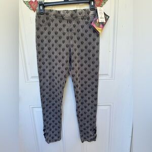Disney Descendants 3 Kids Black and Gray Patterned Leggings